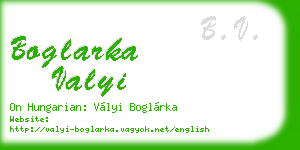 boglarka valyi business card